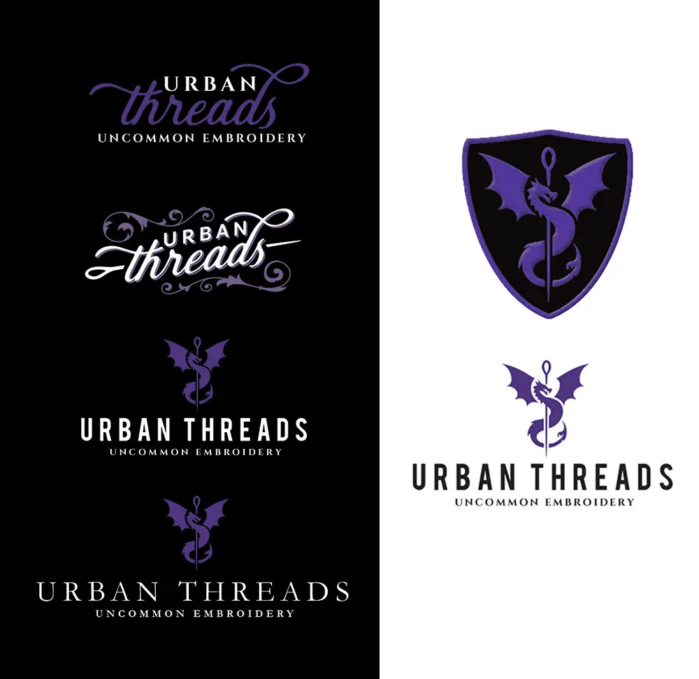 Urban Threads logo explorations